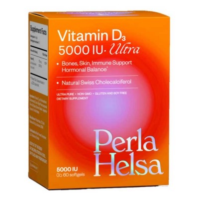 Perla Helsa Vitamin Dз Ultra 5000 IU 60 softgels